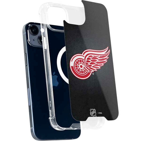 NHL Detroit Red Wings Black Background iPhone 15 Plus MagSafe Case