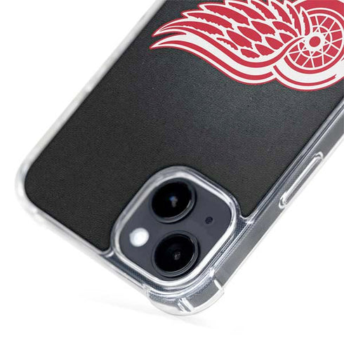 NHL Detroit Red Wings Black Background iPhone 15 Plus MagSafe Case