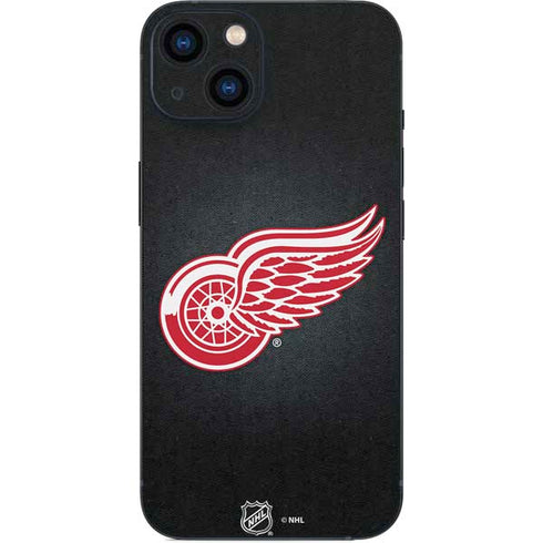 NHL Detroit Red Wings Black Background iPhone 14 Plus Skin