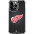 NHL Detroit Red Wings Black Background iPhone 14 Pro Clear Case