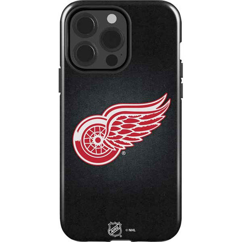 NHL Detroit Red Wings Black Background iPhone 15 Pro Impact Case
