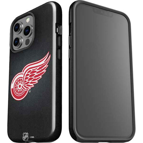 NHL Detroit Red Wings Black Background iPhone 14 Pro Impact Case