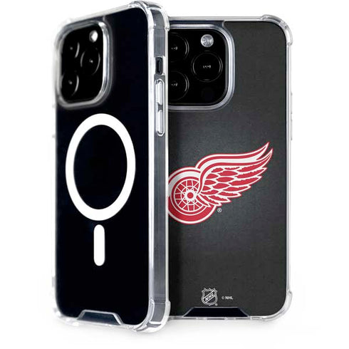 NHL Detroit Red Wings Black Background iPhone 15 Pro MagSafe Case