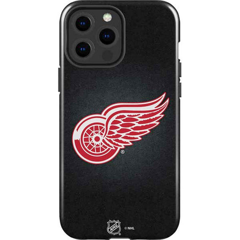 NHL Detroit Red Wings Black Background iPhone 15 Pro Max Impact Case