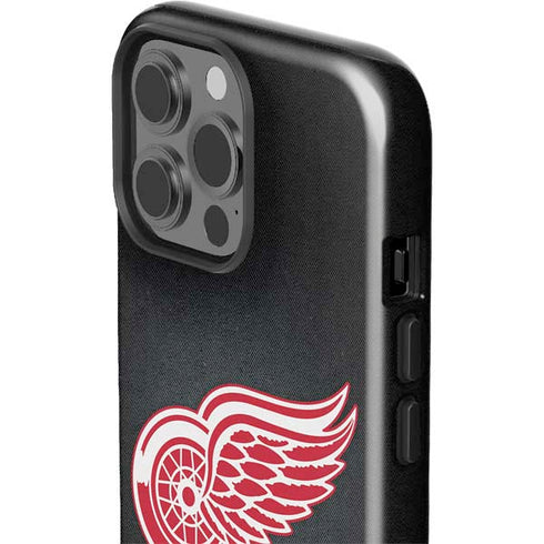NHL Detroit Red Wings Black Background iPhone 15 Pro Max Impact Case