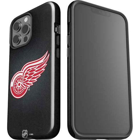 NHL Detroit Red Wings Black Background iPhone 15 Pro Max Impact Case