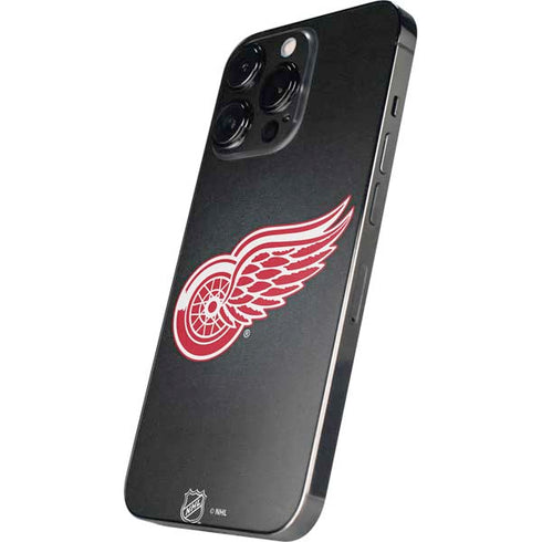 NHL Detroit Red Wings Black Background iPhone 14 Pro Skin