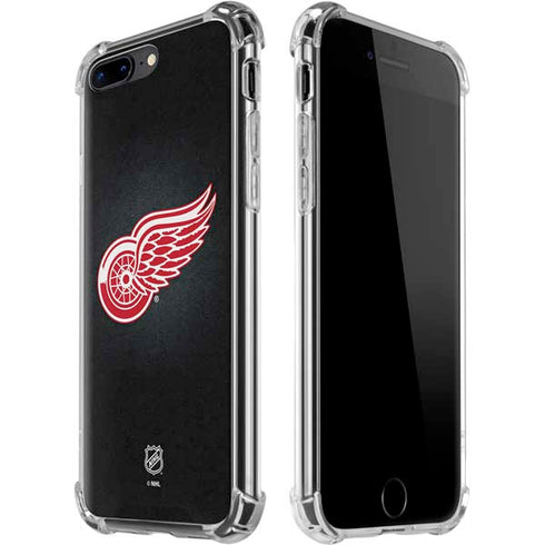 NHL Detroit Red Wings Black Background iPhone 7/8 Plus Clear Case