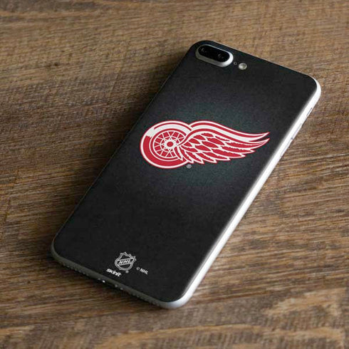 NHL Detroit Red Wings Black Background iPhone 8 Plus Skin