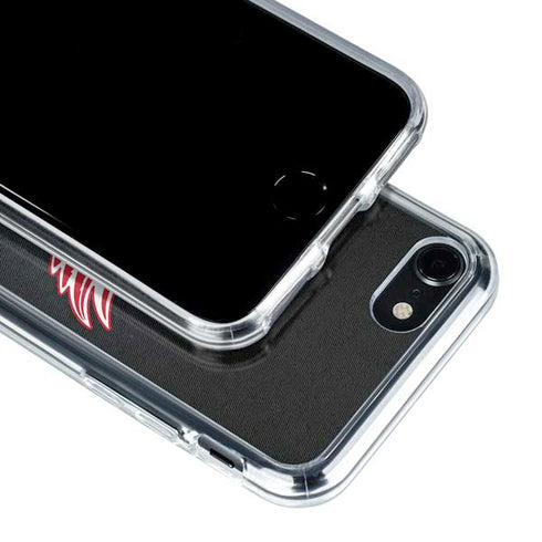 NHL Detroit Red Wings Black Background iPhone SE (2nd & 3rd Gen) Clear Case