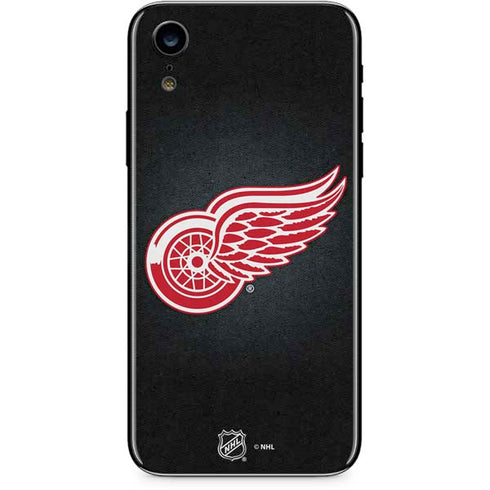 NHL Detroit Red Wings Black Background iPhone XR Skin