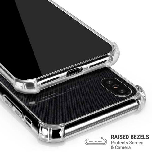 NHL Detroit Red Wings Black Background iPhone XS Max Clear Case