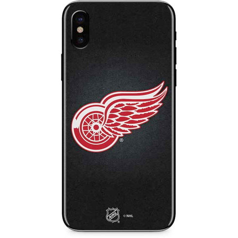 NHL Detroit Red Wings Black Background iPhone XS Max Skin