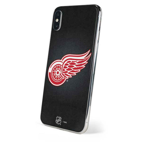 NHL Detroit Red Wings Black Background iPhone XS Max Skin