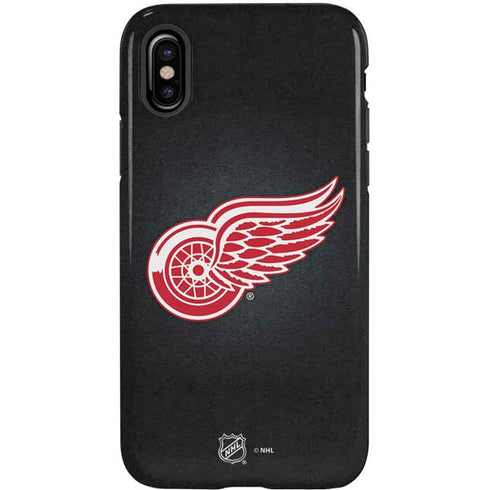 NHL Detroit Red Wings Black Background iPhone XS Pro Case