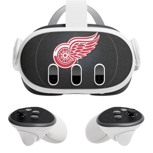 NHL Detroit Red Wings Black Background Meta Quest 3 Skin