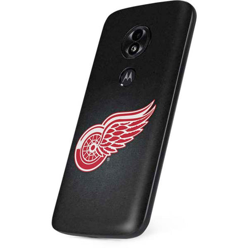 NHL Detroit Red Wings Black Background Moto E5 Play Skin