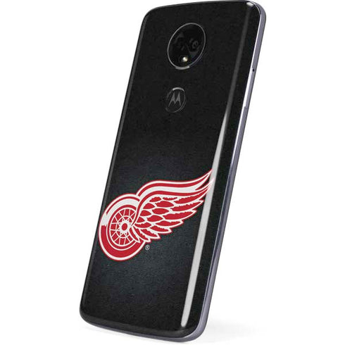 NHL Detroit Red Wings Black Background Moto E5 Plus Skin