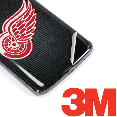 NHL Detroit Red Wings Black Background Moto E5 Plus Skin