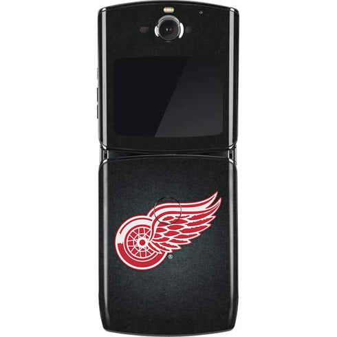 NHL Detroit Red Wings Black Background Motorola RAZR Skin