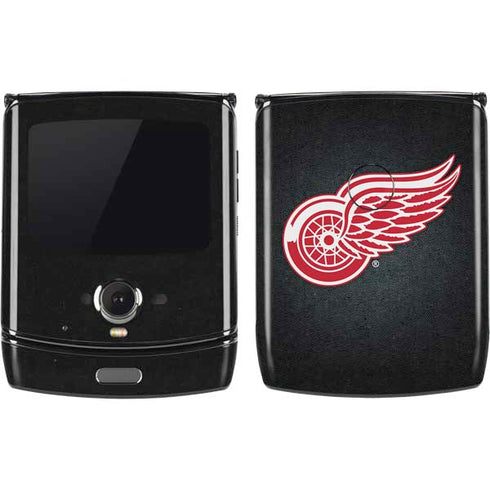 NHL Detroit Red Wings Black Background Motorola RAZR Skin