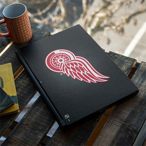 NHL Detroit Red Wings Black Background MSI GS65 Stealth Laptop Skin