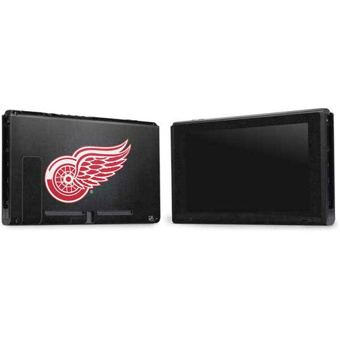 NHL Detroit Red Wings Black Background Nintendo Switch Bundle Skin