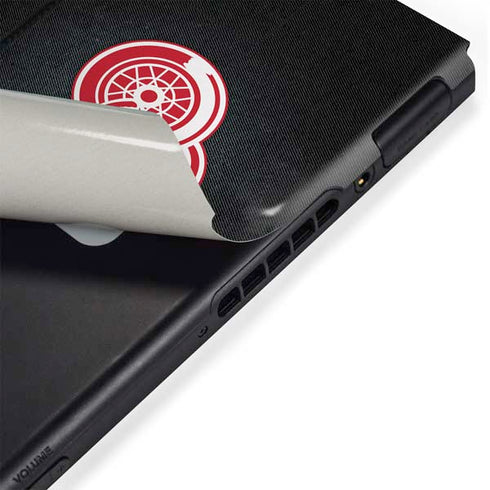 NHL Detroit Red Wings Black Background Nintendo Switch Bundle Skin