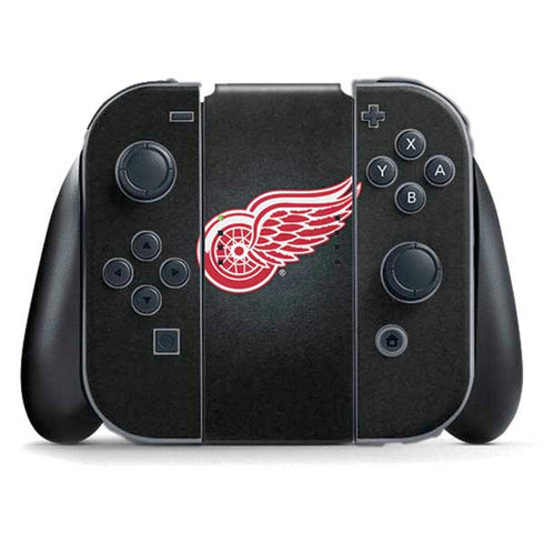 NHL Detroit Red Wings Black Background Nintendo Switch (2017-2021) Joy-Con Controller Skin