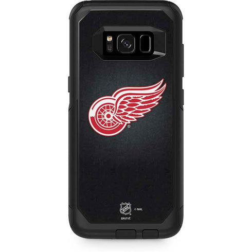 NHL Detroit Red Wings Black Background Otterbox Commuter Galaxy Skin