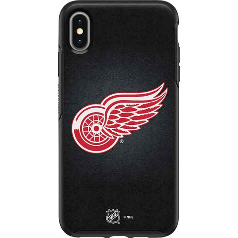 NHL Detroit Red Wings Black Background Otterbox Symmetry iPhone Skin