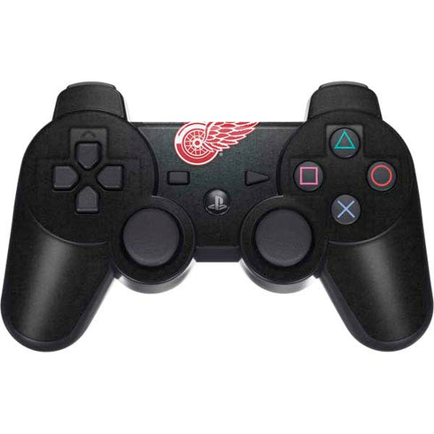 NHL Detroit Red Wings Black Background PS3 Dual Shock wireless controller Skin