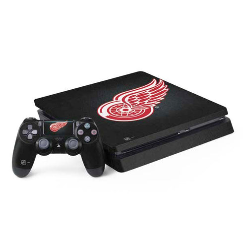 NHL Detroit Red Wings Black Background PS4 Slim Bundle Skin