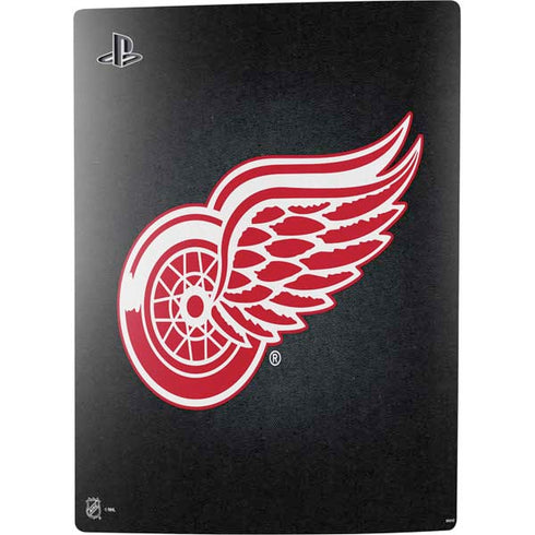 NHL Detroit Red Wings Black Background PS5 Console Skin