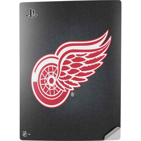 NHL Detroit Red Wings Black Background PS5 Digital Edition Console Skin
