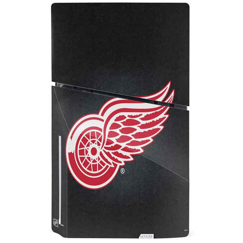 NHL Detroit Red Wings Black Background PS5 Slim Disk Bundle Skin