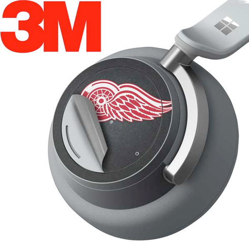 NHL Detroit Red Wings Black Background Surface Headphones Skin