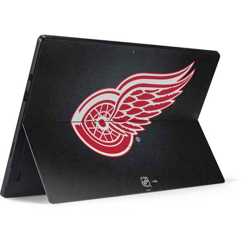 NHL Detroit Red Wings Black Background Surface Pro 7 Skin