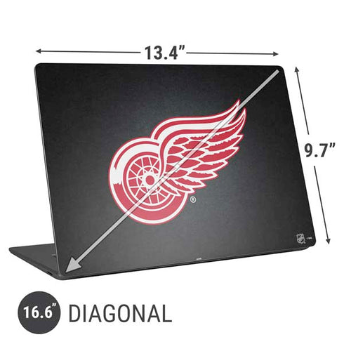 NHL Detroit Red Wings Black Background Universal Laptop 16.6in (13.4 x 9.7in) Skin