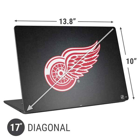 NHL Detroit Red Wings Black Background Universal Laptop 17in (13.8 x 10in) Skin