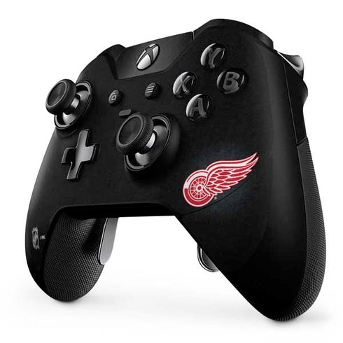 NHL Detroit Red Wings Black Background Xbox One Elite Controller Skin