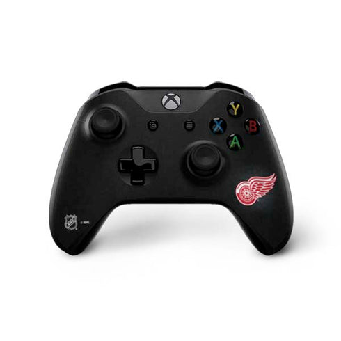 NHL Detroit Red Wings Black Background Xbox One X Controller Skin
