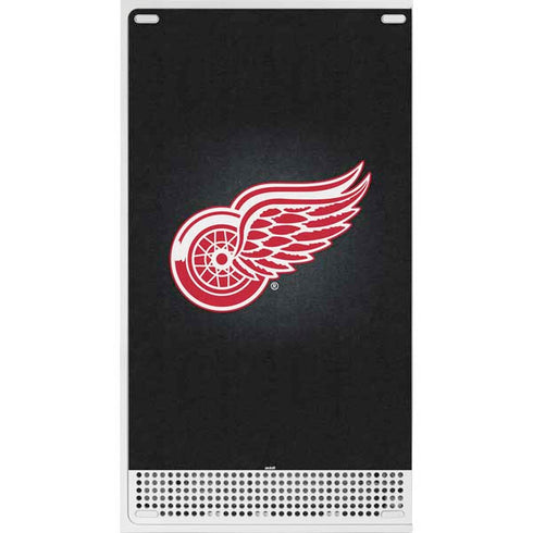 NHL Detroit Red Wings Black Background Xbox Series S Console Skin