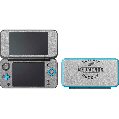 NHL Detroit Red Wings Black Text Nintendo 2DS XL (2017) Skin