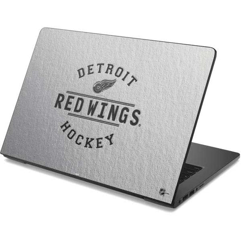 NHL Detroit Red Wings Black Text Dell Chromebook Skin