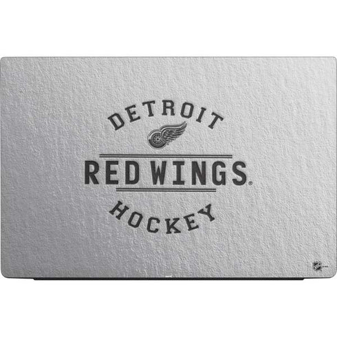 NHL Detroit Red Wings Black Text Dell Vostro Skin