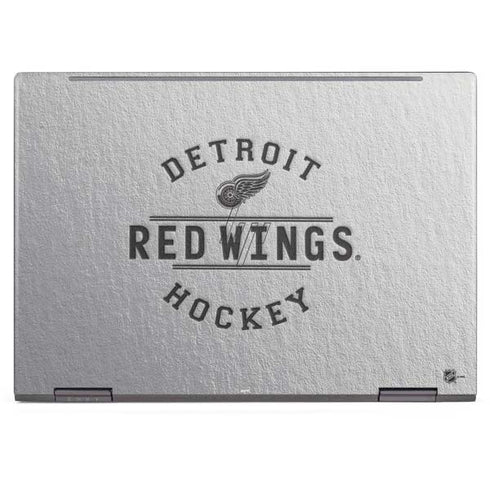 NHL Detroit Red Wings Black Text HP Envy Skin