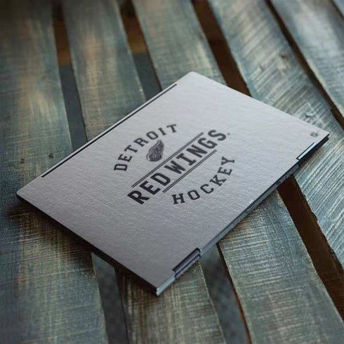 NHL Detroit Red Wings Black Text HP Envy Skin