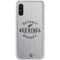NHL Detroit Red Wings Black Text Galaxy A10e Clear Case