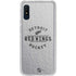 NHL Detroit Red Wings Black Text Galaxy A10e Clear Case